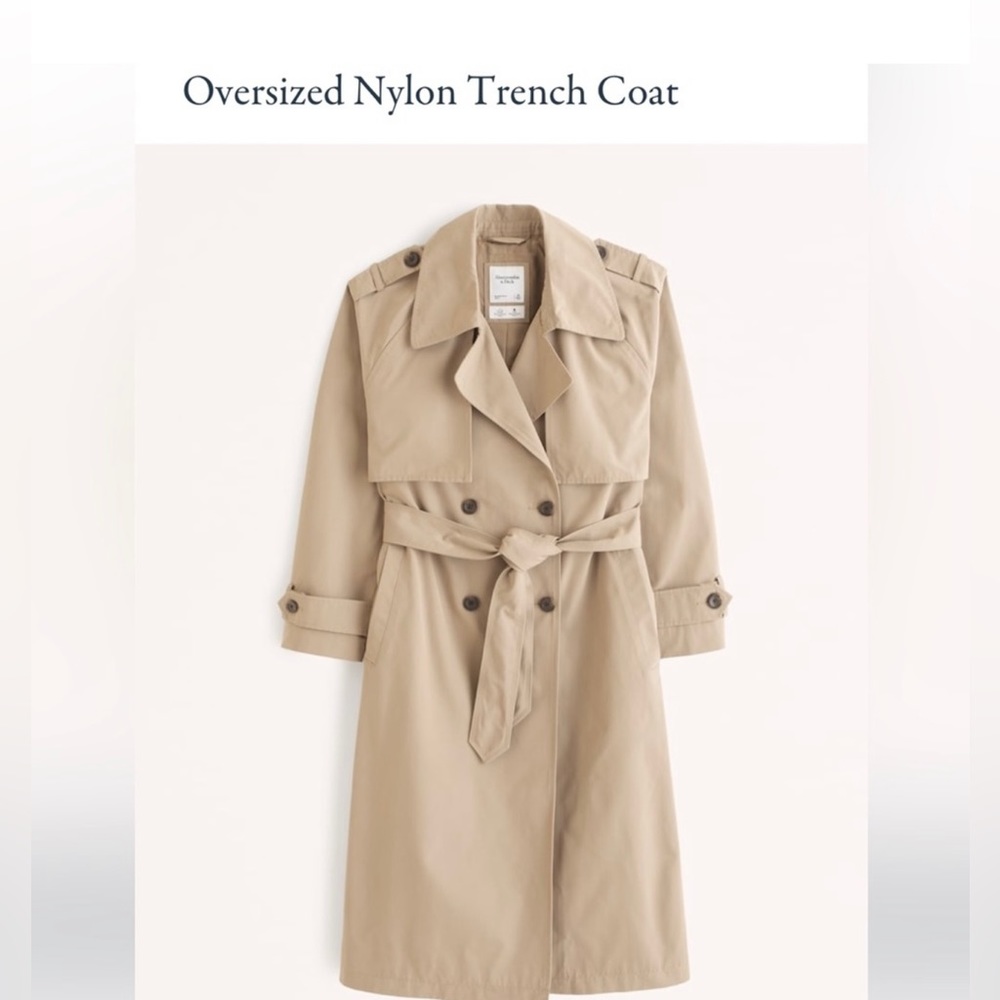 COPY - Oversized Nylon Trench Coat